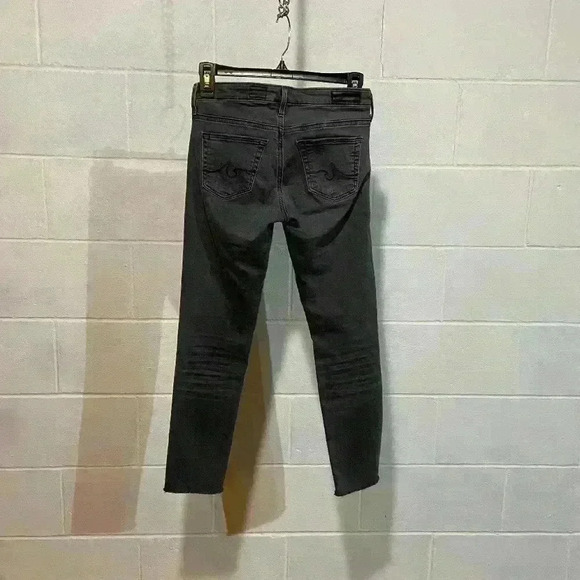 Adriano Goldschmied Women Stevie Capri Jeans 25 Charcoal Slim Straight Low Rise - Picture 10 of 12